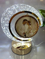 LED CRYSTAL MOON LAMP PHOTO FRAME FOR GIFTING,SURPRISE AND ANNIVERSARY GIFTING.