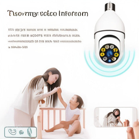 WIFI PTZ Bulb Camera – v380 pro Camera