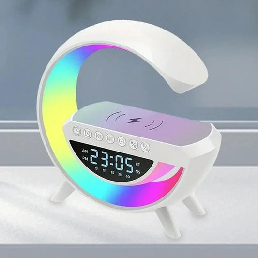 New BT 3401 & 15W Wireless Charger & Bluetooth Speaker with Alarm Clock