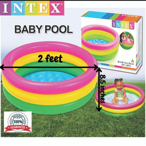 INTEX - Sunset Glow Baby Pool For Kids Inflatable Kids Bath Tub For Children