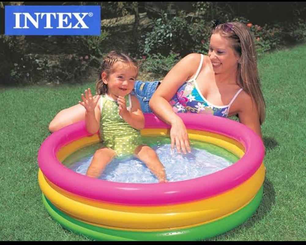 INTEX - Sunset Glow Baby Pool For Kids Inflatable Kids Bath Tub For Children
