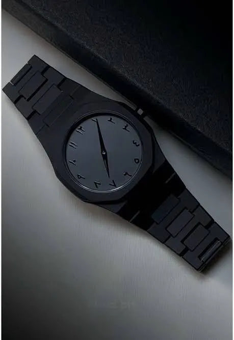 TOP TRENDING BLACK ARABIC AURA WATCH ( LIGHT WEIGHT)