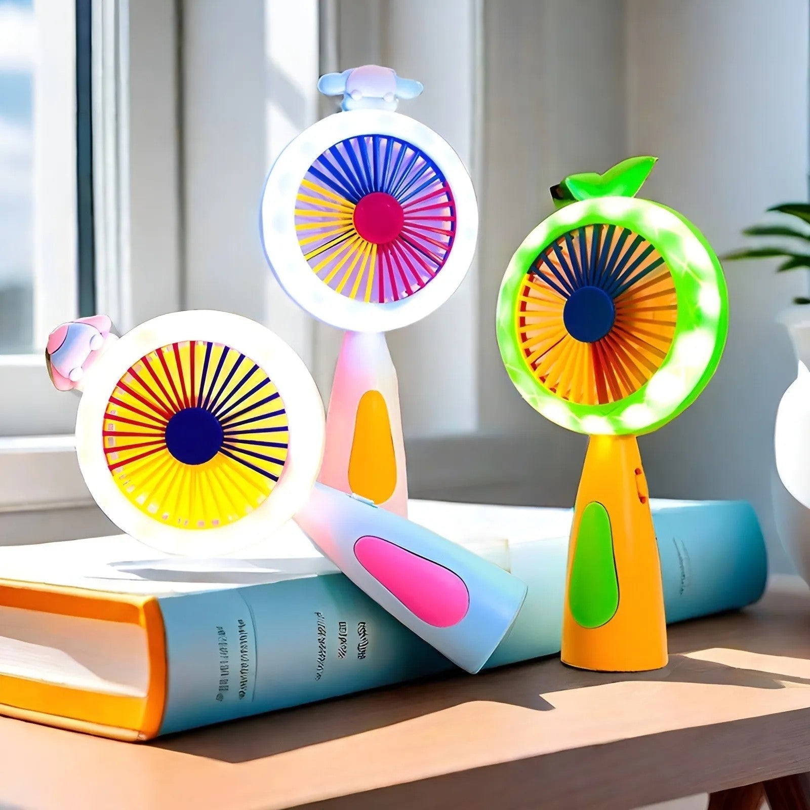 New Mini High Quality Fan with light and fast speed 5 to 6 battery backup