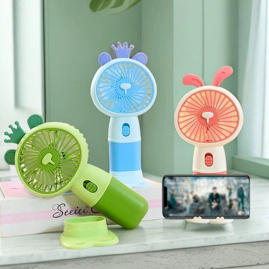 New Mini Cute Portable fan With high Quality Stand and long lasting battery