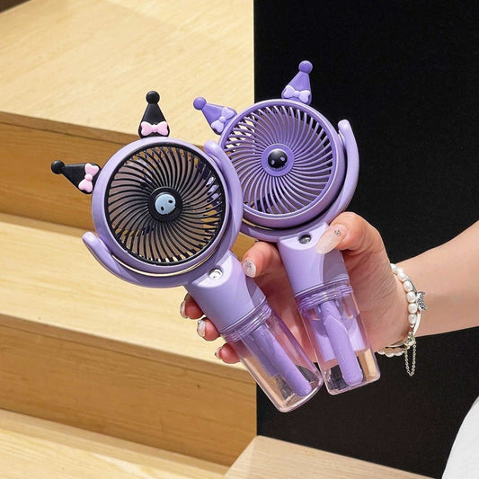 New Mini water mist  Portable Hand Held fan With Dual Function And high Battery Backup