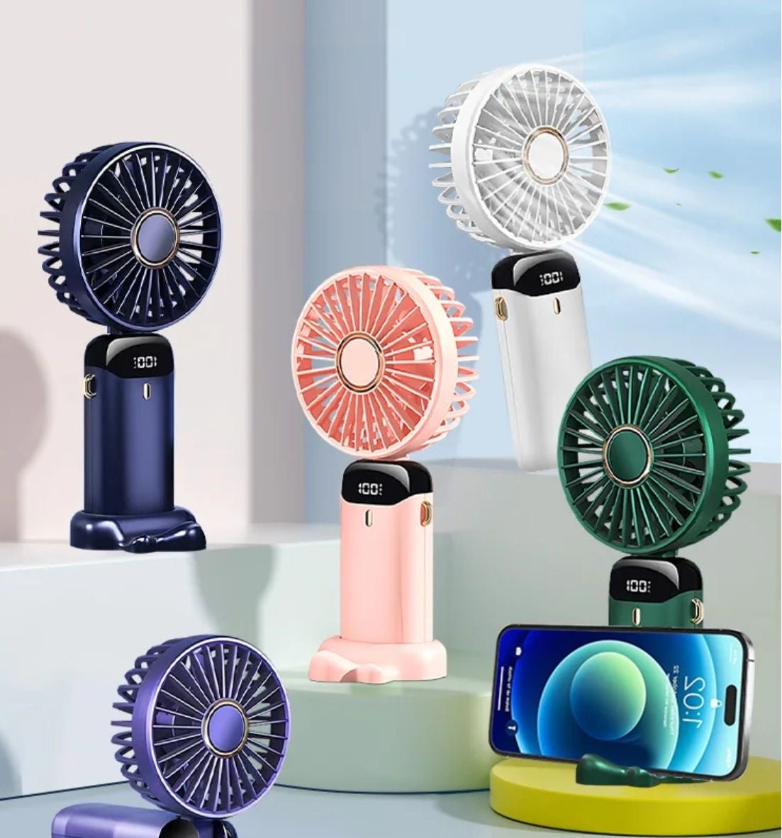 Mini portable hand held Fan with new design inspired by Charging timing